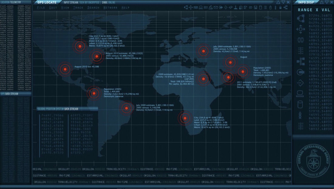 Torchwood — global trace screen graphic by Twisted Media