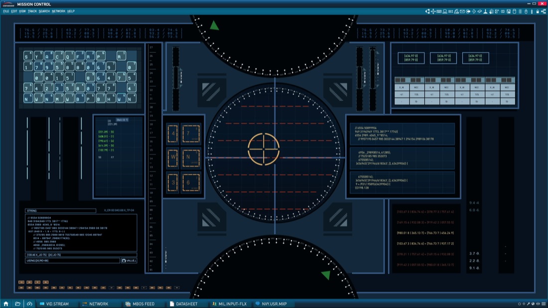 The Space Between Us — mission control screen graphic by Twisted Media